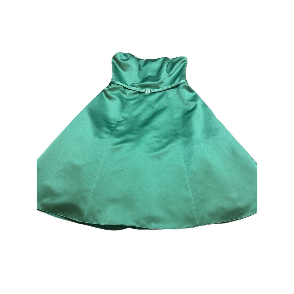 strapless dress NWOT clover green cosplay fairycore size 10 party princess READ
